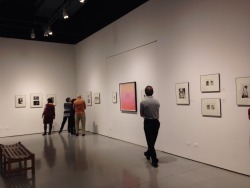 At the Andy Warhol exhibit at CSUN! The original photographs are quite intriguing to see.