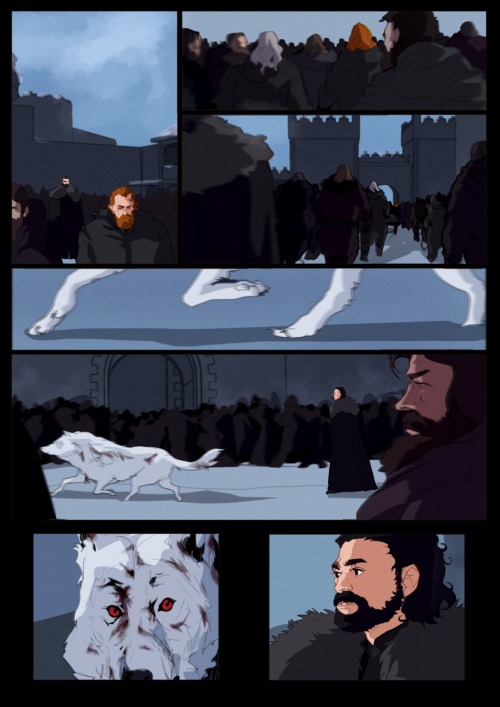 Scene 13: [twitter] [Full Comic] AO3: [scripts]Leak: Tormund and the rest of the Wildlings are giv