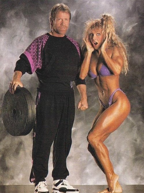 theactioneer:Chuck Norris & Cory Everson adult photos