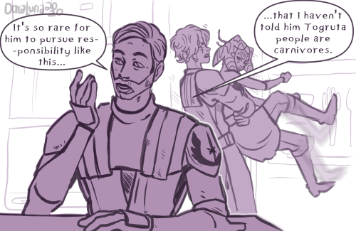 oonaluna-art:Do you think the Jedi Council gave Anakin a child care book for various alien peoples w