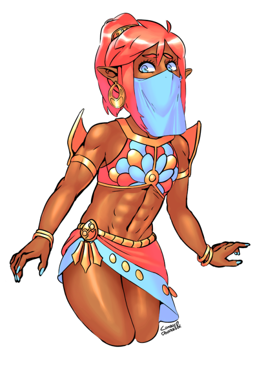 combos-n-doodles:Gerudo Warrior Link, in a variety of flavors!Even more (and lewder) edits on my Pat