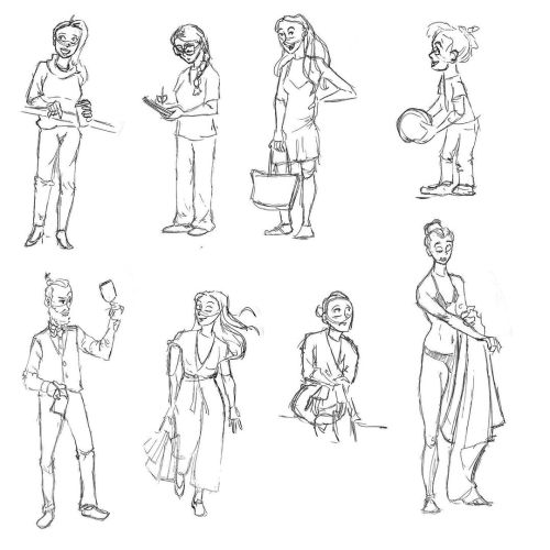 Here’s some recent gesture drawings, happy Monday!. . . #gesturedrawing #portfolio #figuredr