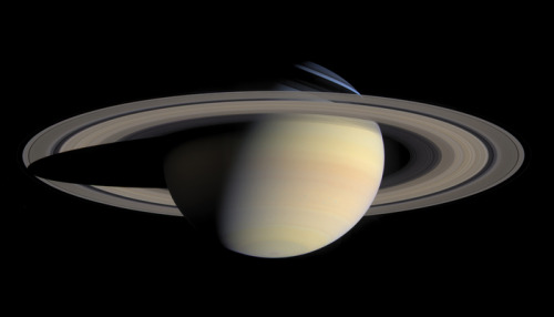 Saturn as seen from Cassini Orbiter (desktop/laptop)Click the image to download the correct size for