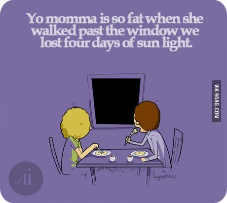 9gag:  Yo mamma 