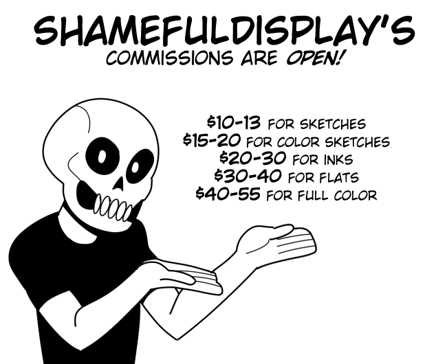 I’m opening commissions again!Click the header or the image for a link to the commission