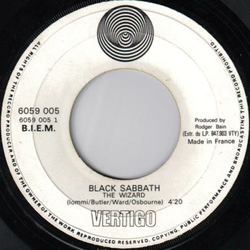 postpunkindustrial: Black Sabbath ‎– The Wizard / Evil Woman, Don’t Play Your Games With Me 7″Hallow