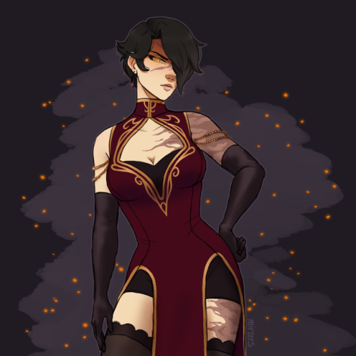 mirzers: RWBY Art Challenge Day 8: I hope Cinder gets a cool outfit when she regains her confidence