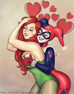 superheroes-or-whatever:  harely and ivy