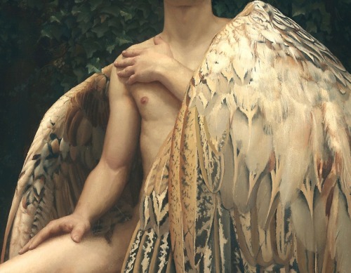 silly-vanilli:horreurscopes:trashfirefallon:detailedart:Detail: The Fallen Angel, 2007, by Arantzazu