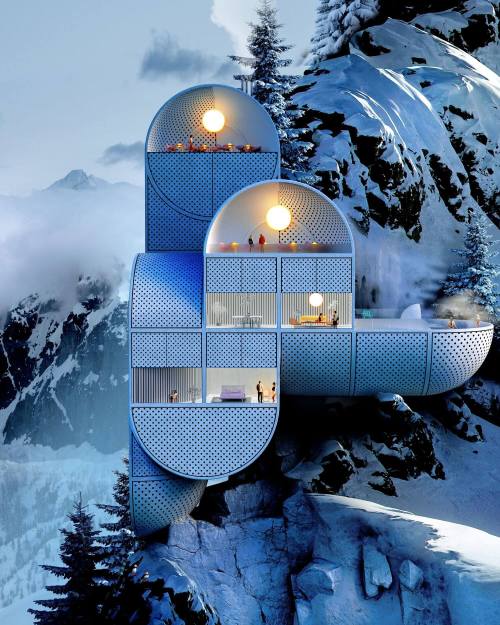  Mountain Lodge, Norway,By ANTIREALITY