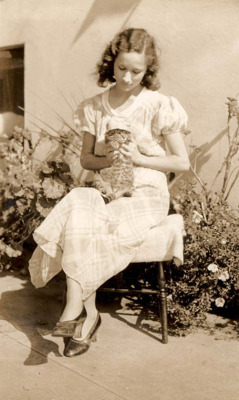 Vintage Cats and People