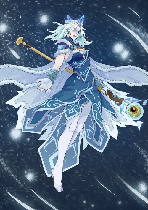 Crystal Maiden from DOTA2 in her Arcana!(Actually my main that I play)I couldn’t decide what backgro