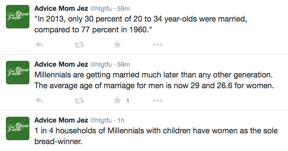 howtogrowthefuckup:  In an attempt to dispel rumors bout Millennials, I took to Twitter