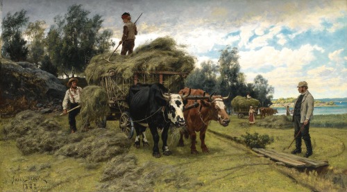 The Harvest by Jacob Silvén (Swedish, 1851 - 1924)