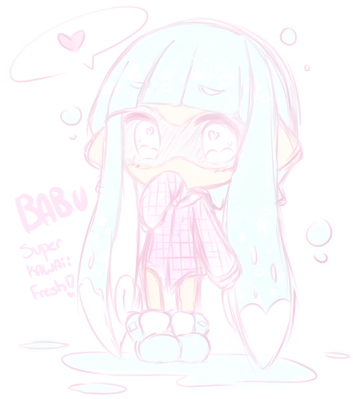 okamimiart: Kawaii Squid Kid AWWWWEEEEEDORABBBBLEEEEEE