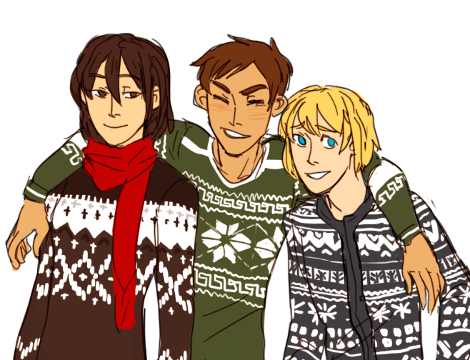 falloutboyonboy:  tis the season for warm comfy sweaters i spent like 200 years longer