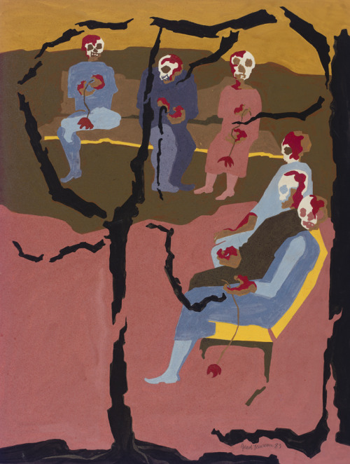 In 1982, Jacob Lawrence (1917-2000) was commissioned to make eight paintings to accompany John Herse