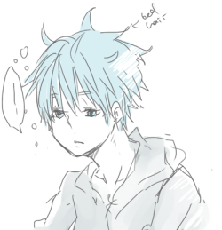 icochan27:  kuroko no bed hair  