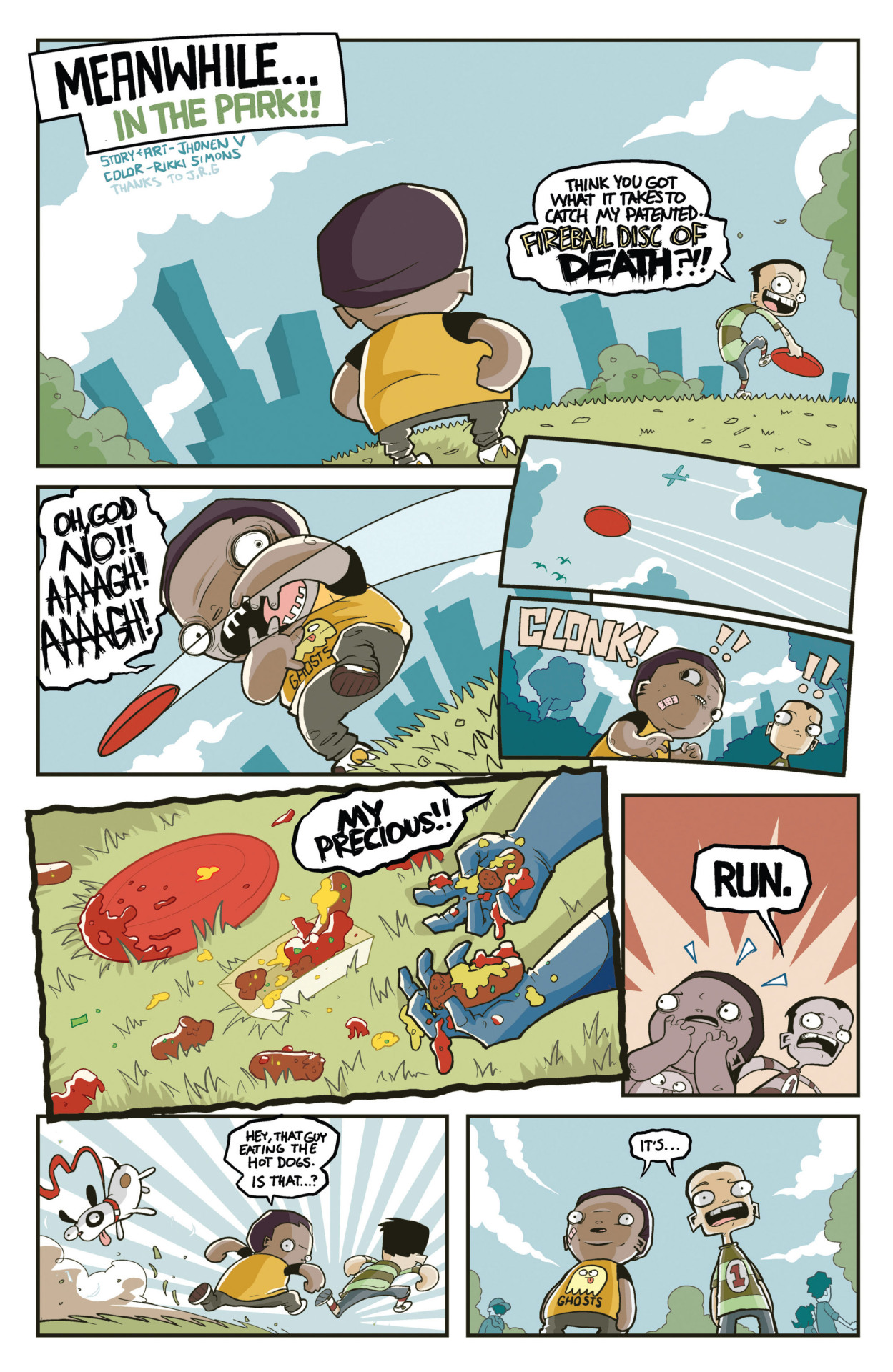 Meanwhile&hellip;in the Park!!by Jhonen Vasquez &amp; Rikki SimmonsJhonen