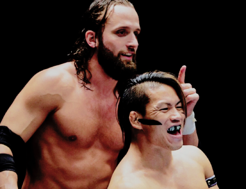 Bullet Club’s cutest tag team (ꈍᴗꈍ)  [requested by @oedojoshicorps]