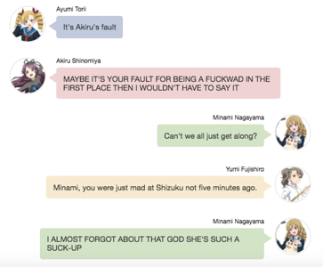 lovelivetexting:  enjoy the seiran high school girls! this is my favorite thing that i’ve made