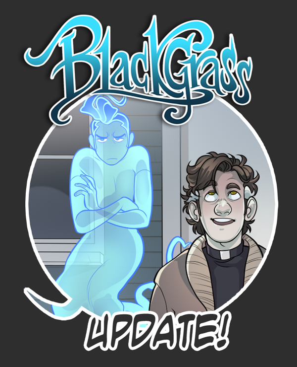 blackgrasscomic:  Blue is the grumpiest ghost and Abel is as good-natured as always