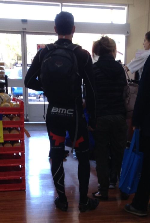 vincentlycra:  heroworship13:  A sneaky pic I took at my local supermarket a few days back. The things I would’ve done to this guy…  he has to be one of us… right?