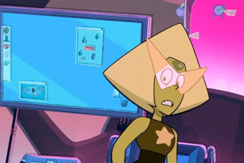 Peridot is fucking playing Ski Free I can’t adult photos