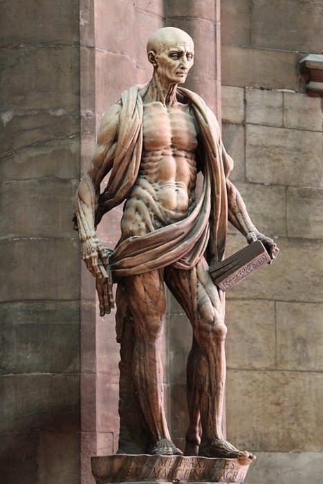 450 years before BodyWorlds was invented, there was St Bartholomew, an early Christian