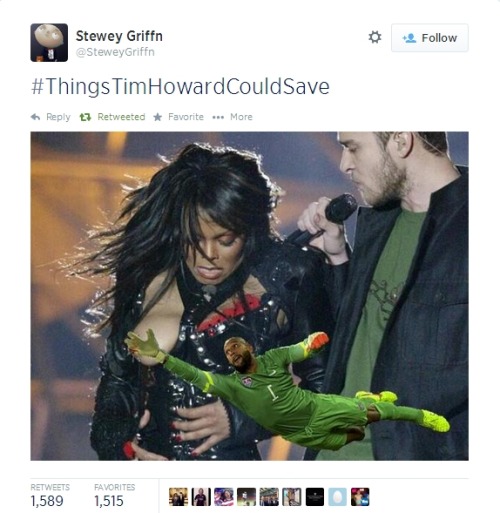 almeida-o-bigodes:Some of the best #ThingsTimHowardCouldSave memes on twitter.