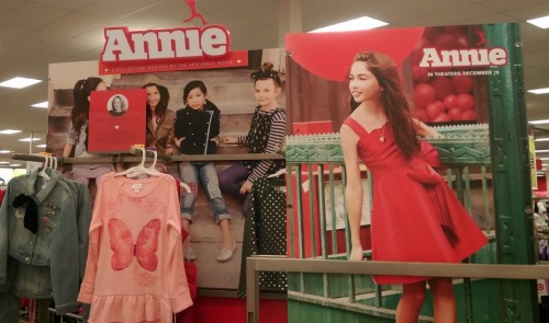 vbartilucci:Does anyone see a problem with this display of Annie-inspired clothing at Target? Someth