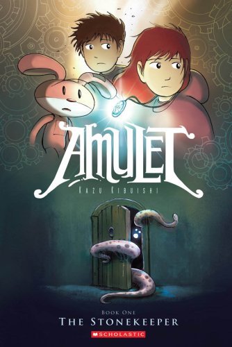 If you’re a fan of comics, graphic novels, or art in general, please check out the Amulet series. It’s written and illustrated by Kazu Kibuishi, a Japanese-American artist who also worked on a comic anthology series called Flight and a webcomic called