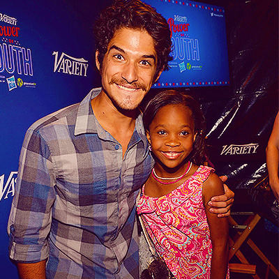 ceedawkes:  the only photoset that matters anymore: tyler posey and quvenzhane wallis at variety’s power of youth event, 7/27/13 