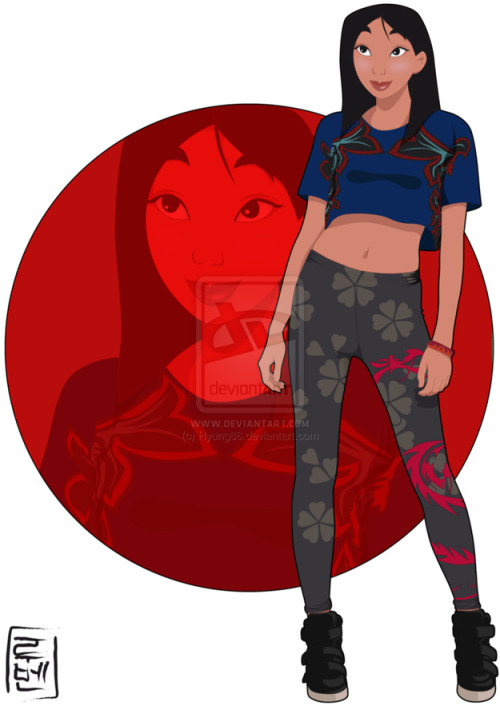 disneybound:Disney Characters as College Students by Ruben