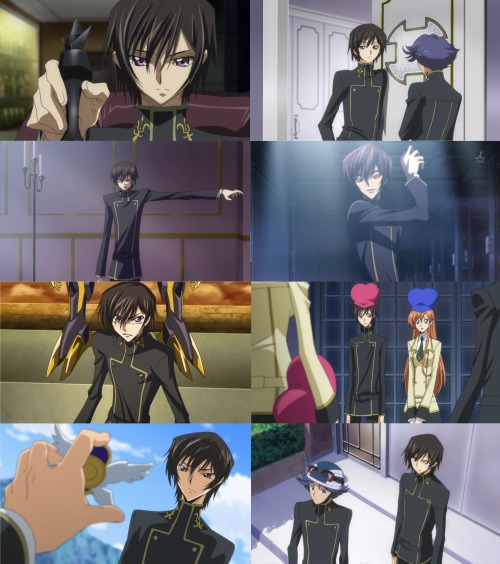 the amazing outfits –> lelouch’s ashford academy uniform