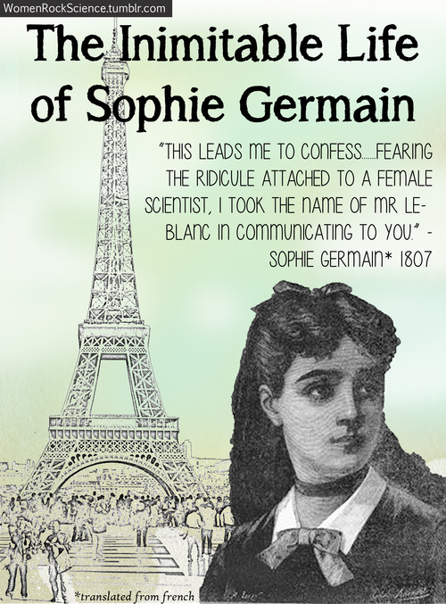 The Inimitable Life of Sophie Germain at Women Rock Science