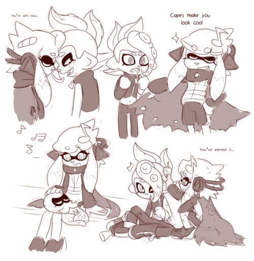 axlfoxart:Octo Expansion log, feat. Hachiro and the Rainbow Roulette.