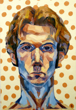 the-faces-of-art:scott thomas barry, self on polkadots, 2006 (x)