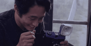 maggiegrheene:  Glenn &amp; Maggie being adorable little cutie pies without a