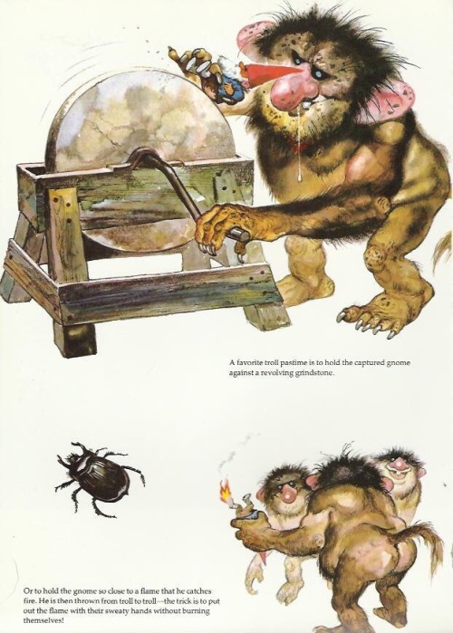 Those weird, cruel trolls from Dutch “biology book”, Gnomes (1977).(The second image is a little fuz