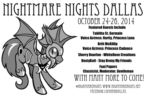 nightmarenightsdallas:Spring has sprung and as it happens the first convention flyers hatch to be sp