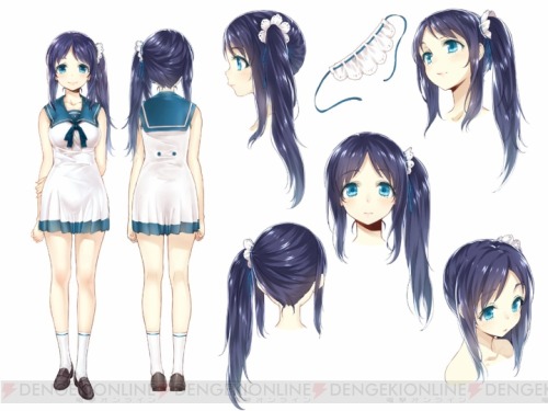 nagi-asu:  Character design of Nagi no Asukara characters Drawn by Buriki (illustrator)