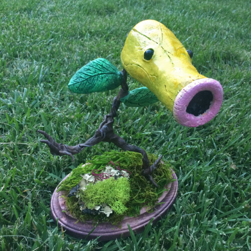 retrogamingblog: Grass Pokemon Sculptures made by GraveyardMagic
