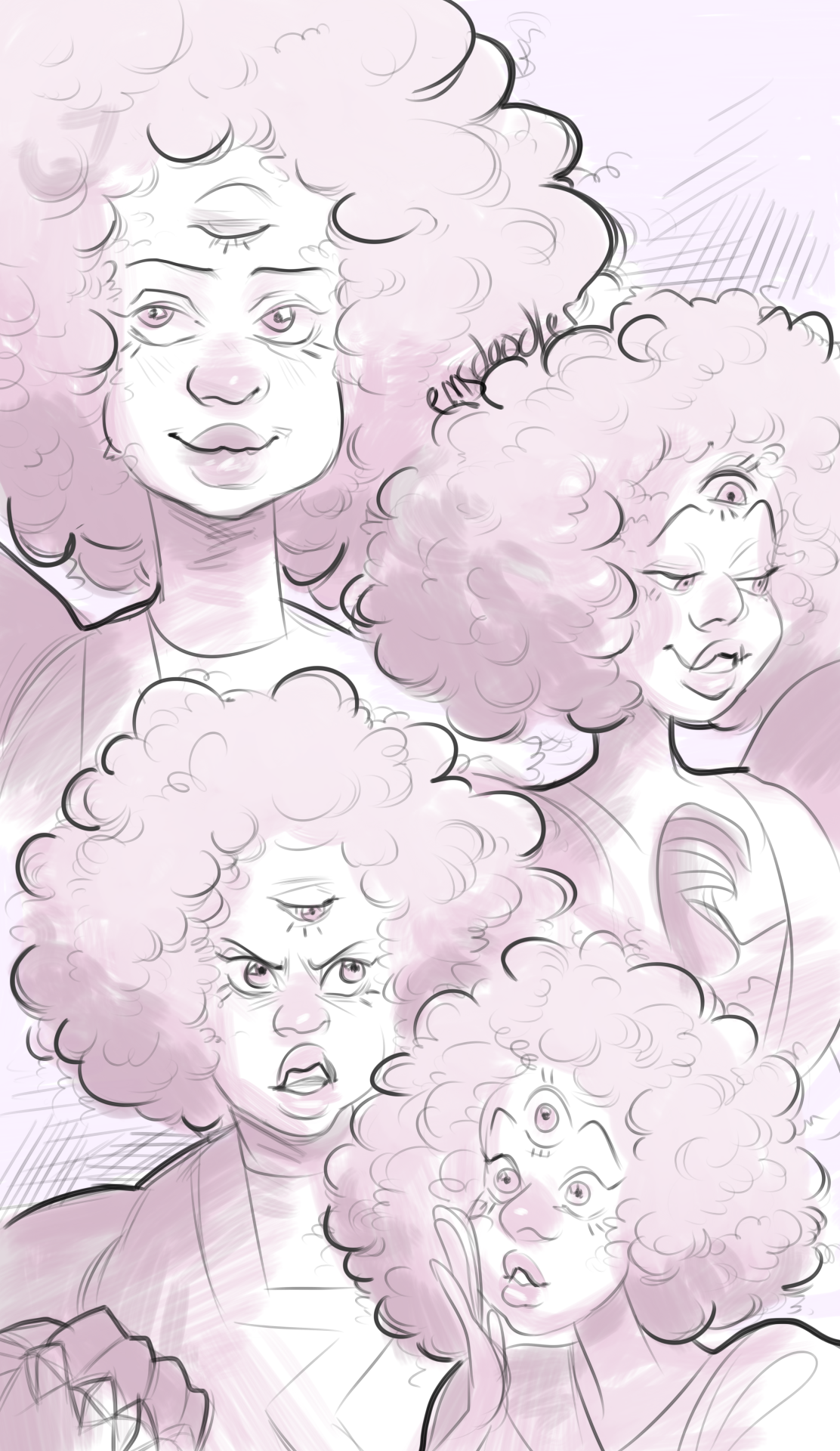 ems-doodles:  garnet expression doodles ! (i wanted to draw her eyes really badly