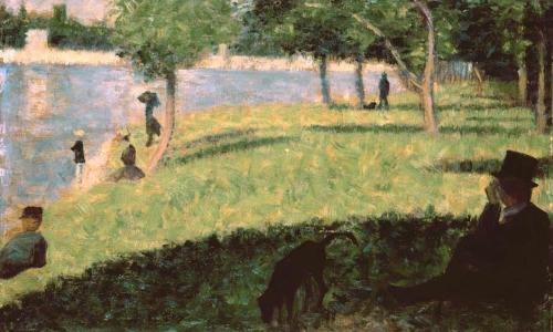 Study for ‘La Grande Jatte’, 1885, Georges SeuratMedium: oil,canvas