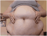cl6672:  viddear:  Silver Rider BBW - Showing off my huge belly and rolls  Jiggly