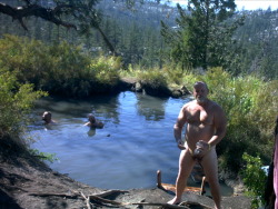 I could use a hot spring like this today.