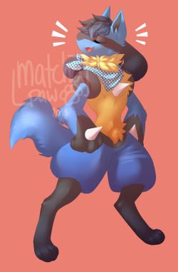 matchapaw: Commission for PKLucarioAlpha! Full unwatermarked resolution available on Patreon!  =3