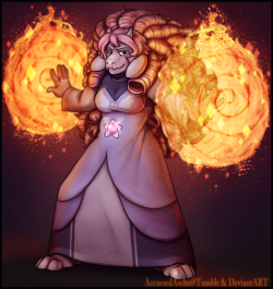 Accursedasche:  Rosiel (Rose Quartz + Toriel Fusion) 582 Years Later, And I Decided