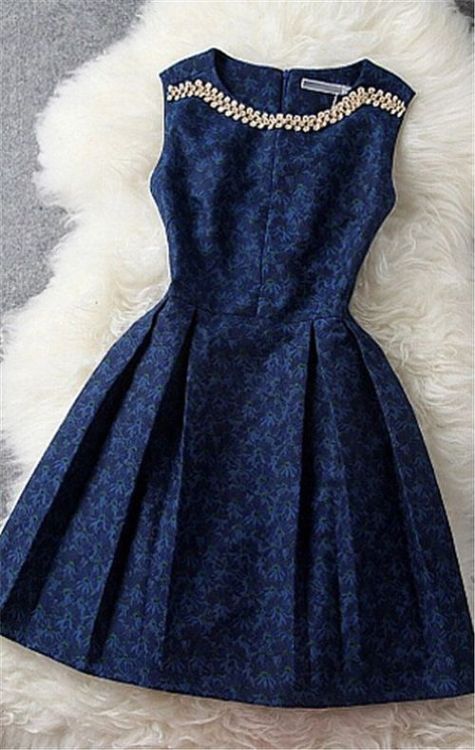 Little girl dresses navy blue